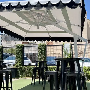 Garden cocktail area