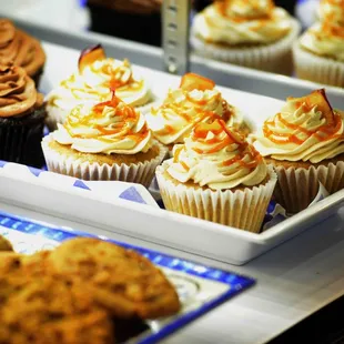 a variety of cupcakes