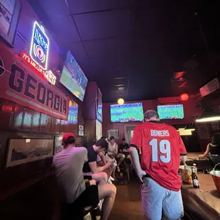 Back bar area during college football game!