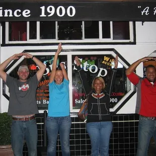 OHIO in front of the Bus Stop