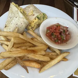 Chicken Chorizo and Egg Wrap*