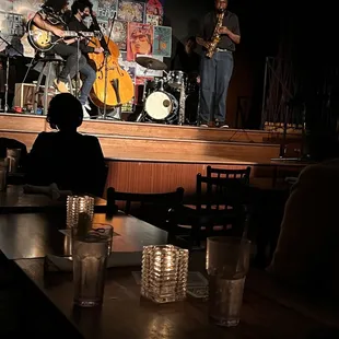 musicians on stage