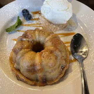 White Chocolate Banana Bread Pudding