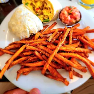 Chicken Chorizo and Egg Wrap*