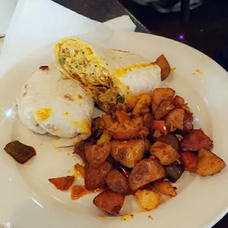 Chicken Chorizo and Egg Wrap*