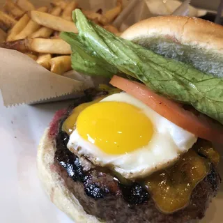 Egg & Cheddar Burger**