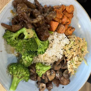 Vegan BBQ "BEEF" Bowl