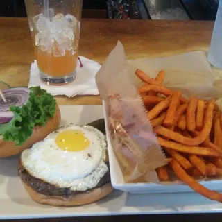 Egg & Cheddar Burger*