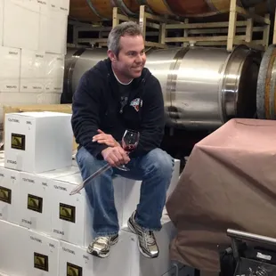 Elliot the genius winemaker.