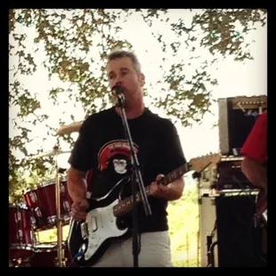 Elliot jamming with the Tone Monkeys