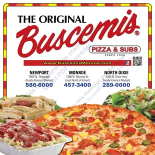 the original buscemi's pizza and subs