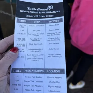 Today's lineup 1/20/24