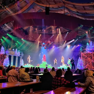 This is a view during the performance of Up On The Haustop.  Photo taken November 18, 2021.