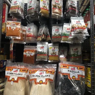 More spices and husks to make tamales