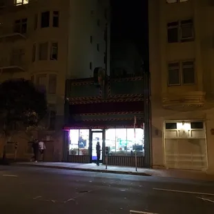 outside