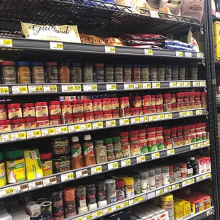 Really good spice selection for a small market!