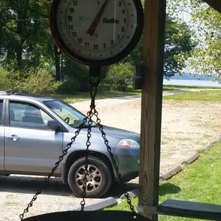 Scale to weigh your fruit before you pay.