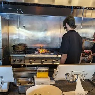 Fresh fire grilled burgers!