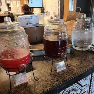 a variety of beverage dispensers