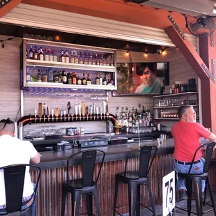 Bar area and outdoor dining