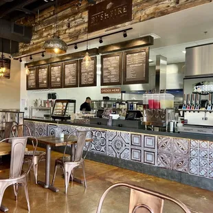 Order counter with so many delicious options