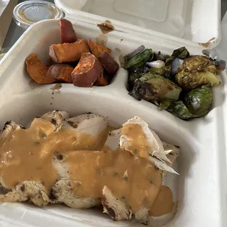 Roasted Brussels Sprouts (gf) (ve)