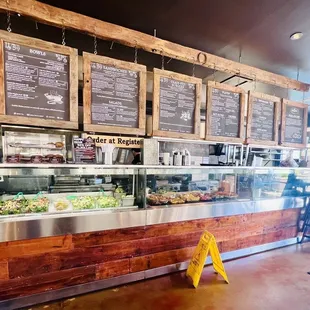 menus on the wall