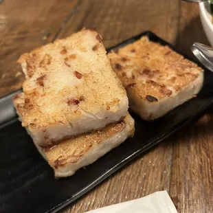 Pan fried turnip cake