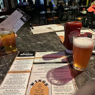 Drinking with friends.