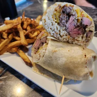 Steak burrito