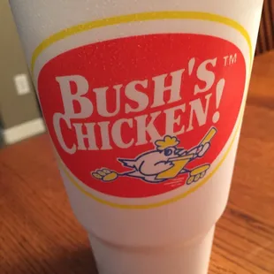 a close up of a plastic cup