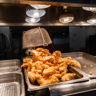 chicken wings and fried chicken