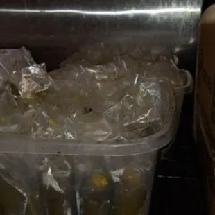 The jalapeños bags that you can&apos;t seal with mold in them.