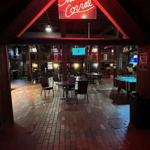 a neon sign