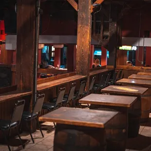 tables and chairs