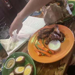 Scotch Eggs and Wings - 6