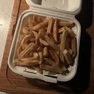 Just some dry fries