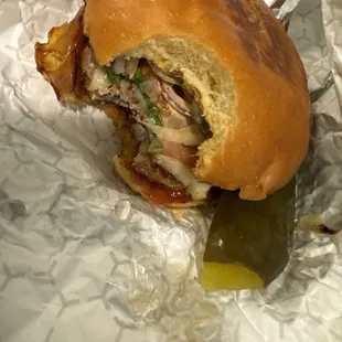 Turkey Burger up close