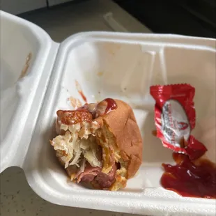 Can't see it but this hot dog was bomb