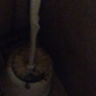 a toilet in the dark