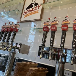 12+ ciders on tap at Buskey Cider in Scott's Addition