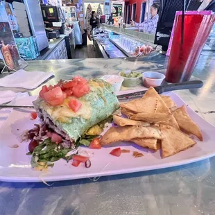 Chicken burrito
