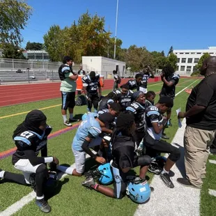East Bay Panthers Youth Football team - away game