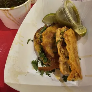 Chicken birria tacos x2