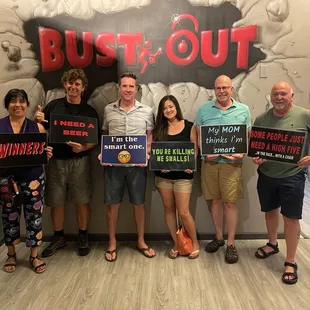 Our victory photo after escaping Jumanji!