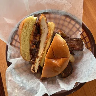 Brown Line Chicken Sandwich