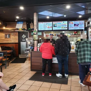 Customers at counter
