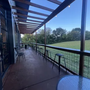 outside