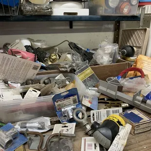 Stuff you find in a garage.