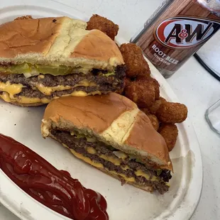 Double trouble on a Friday with tots to make it right!